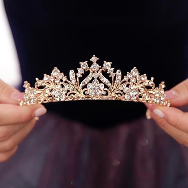 Amazon.com : ZIFENGXUAN Ladies Crown Tiara for Women Crystal